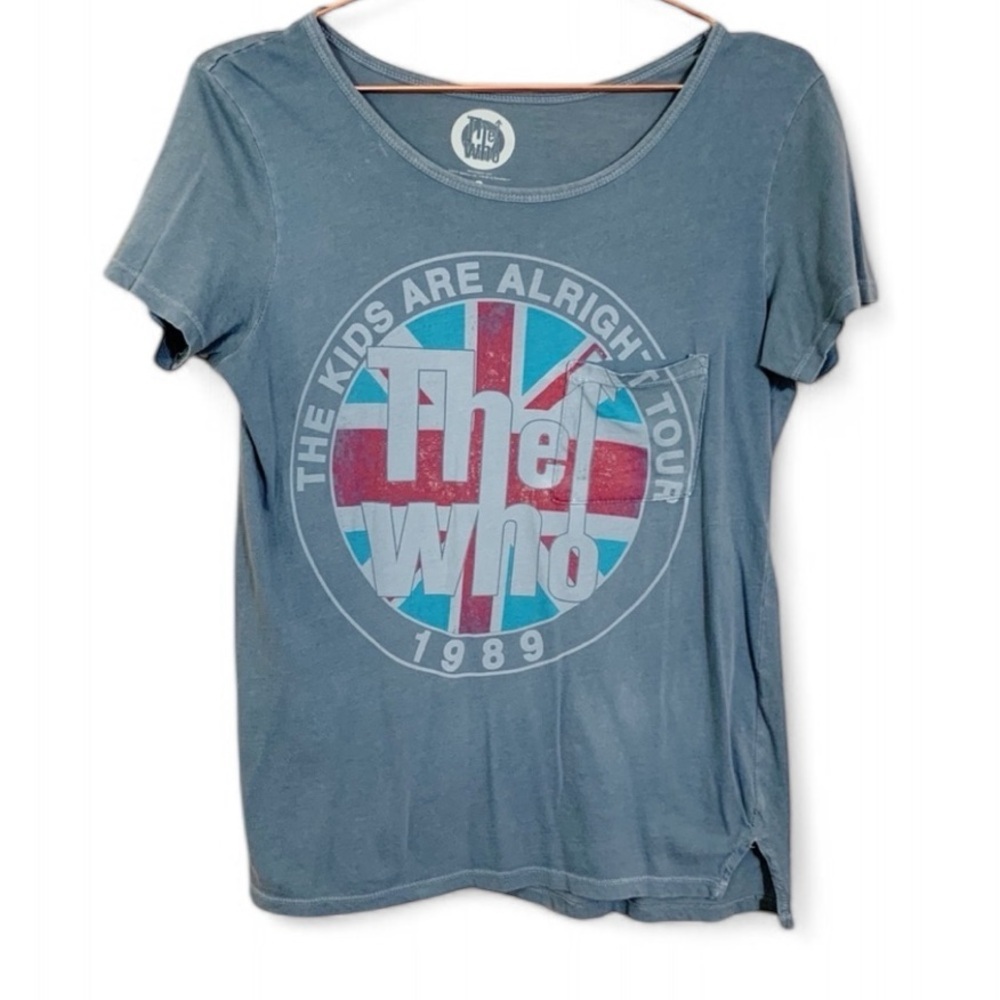The Who 1989 The Kids Are Alright Tour Graphic Pocket Tee Band Music Rock